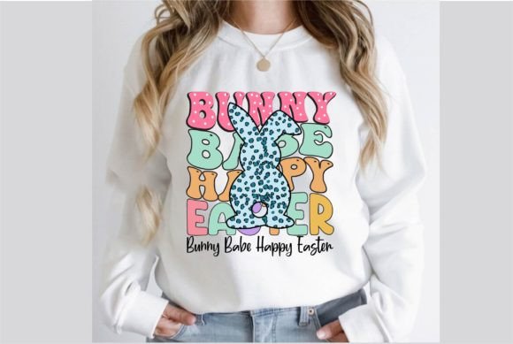 A Bunny Babe Easter Design for T-Shirt Graphics & Brand Mood