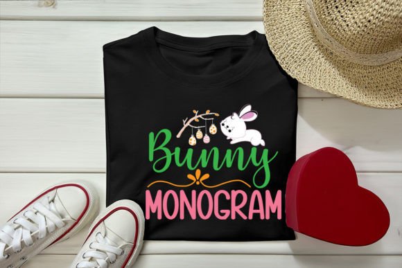 Bunny Monogram SVG Design: A Graphics Asset for Playful Content