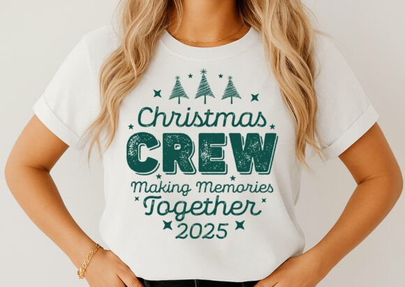 Christmas Crew Family Christmas 2025 SVG: Graphics for T-Shirt Designs