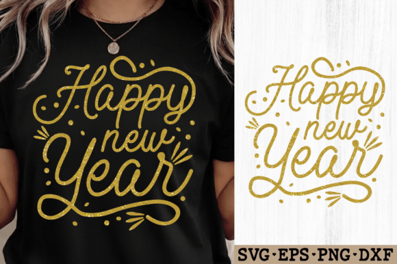 Happy New Year 2026 SVG & PNG: T-Shirt Graphics