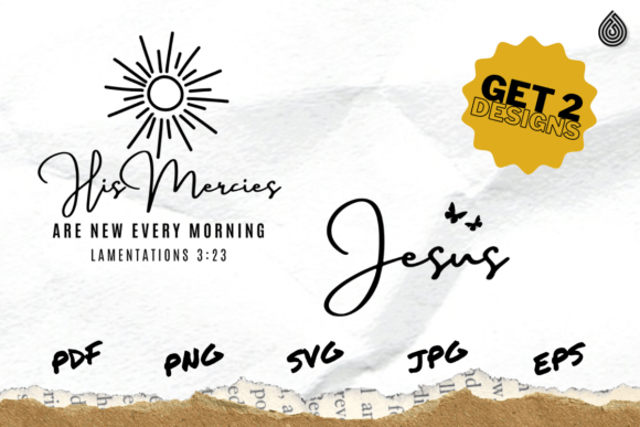 His Mercies Morning Graphics for T-Shirt Designs & Brand Content