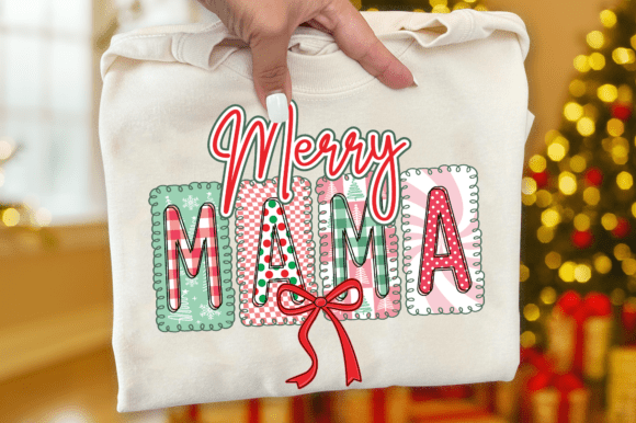 Merry Christmas Mama SVG: Winter Bow Graphics Review